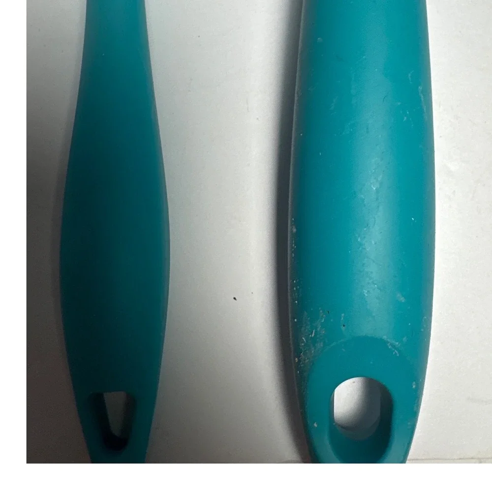 Core Kitchen Whisk and Spoon Set  Teal Blue Silicone Tools